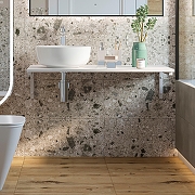 Раковина-чаша со столешницей DIWO Элиста 100 SR-555432 цвет Белый мрамор