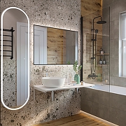 Раковина-чаша со столешницей DIWO Элиста 100 SR-555432 цвет Белый мрамор-2