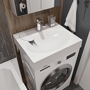 Раковина DIWO Анапа 50 ARnS500 на стиральную машину цвет Белый глянцевый-6