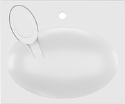 Раковина DIWO Анапа 50 ARnS500 на стиральную машину цвет Белый глянцевый-14