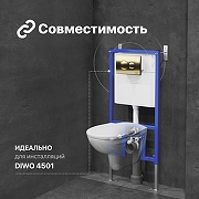 Кнопка смыва для инсталляции DIWO 7315 цвет Золото матовое-3