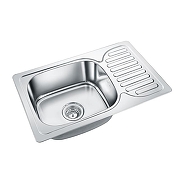 Кухонная мойка Emar Steel 66 6642 цвет Нержавеющая сталь глянцевая-1