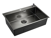 Кухонная мойка Emar PVD 74 EMB-125A PVD цвет Nano Dark-1