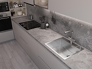 Кухонная мойка Emar PVD 56 EMB-560(TOP) PVD цвет Nano Satin-2