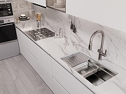 Кухонная мойка Oulin 76 OL-EH201M цвет Сатин-5