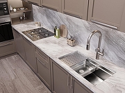Кухонная мойка Oulin 76 OL-EH201M цвет Сатин-6