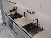 Кухонная мойка Emar PVD 56 EMB-560(TOP) PVD цвет Dark-2