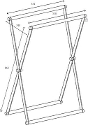 Корзина для белья Allen Brau Priority 00312048 цвет Зеленый+Сталь-3