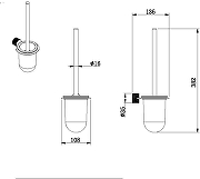Ершик для унитаза Allen Brau Priority 6.31C09-MG цвет Серый-1