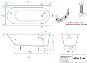Ванна из искусственного камня Allen Brau Evo Oberon 170x75 2.3EV02.20 цвет Белый-13