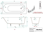 Ванна из искусственного камня Allen Brau Evo Oberon 180x80 2.3EV03.20 цвет Белый-13