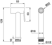 Гигиеническая лейка Allen Brau Priority 5.31028-GB цвет Золото-4