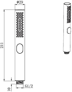 Ручной душ Allen Brau Priority 5.31A20-GB цвет Золото-1