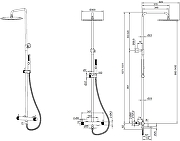Душевая система Allen Brau Priority 5.31С10-BN цвет Никель браш-1