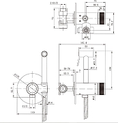 Гигиенический душ со смесителем Allen Brau Liberty 5.33005-MG цвет Серый-1