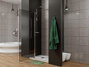 Душевая дверь Allen Brau Priority 90 3.31001.00G цвет профиля Хром стекло тонированное-5