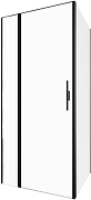 Душевой уголок Allen Brau Priority 90x90 3.31003.BBA+3.31018.BBA цвет профиля Черный браш стекло прозрачное