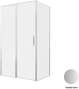 Душевой уголок Allen Brau Priority 120x80 3.31008.BA+3.31014.BA цвет профиля Серебро браш стекло прозрачное-4
