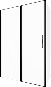 Душевой уголок Allen Brau Priority 140x80 3.31012.BBA+3.31015.BBA цвет профиля Черный браш стекло прозрачное