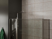 Душевая стенка Allen Brau Priority 100 3.31019.00G цвет профиля Хром стекло тонированное-4