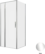 Душевой уголок Allen Brau Priority 90x80 3.31025.00+3.31040.00 цвет профиля Хром стекло прозрачное