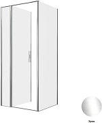Душевой уголок Allen Brau Priority 90x80 3.31025.00+3.31040.00 цвет профиля Хром стекло прозрачное-2