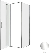 Душевой уголок Allen Brau Priority 90x80 3.31025.00+3.31040.00 цвет профиля Хром стекло прозрачное-3