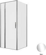 Душевой уголок Allen Brau Priority 90x90 3.31025.00+3.31043.00 цвет профиля Хром стекло прозрачное