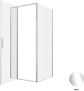 Душевой уголок Allen Brau Priority 90x90 3.31025.00+3.31043.00 цвет профиля Хром стекло прозрачное-2