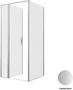 Душевой уголок Allen Brau Priority 90x90 3.31026.BA+3.31044.BA цвет профиля Серебро браш стекло прозрачное-3