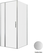 Душевой уголок Allen Brau Priority 90x100 3.31026.BA+3.31047.BA цвет профиля Серебро браш стекло прозрачное