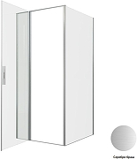 Душевой уголок Allen Brau Priority 90x100 3.31026.BA+3.31047.BA цвет профиля Серебро браш стекло прозрачное-3