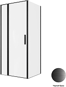 Душевой уголок Allen Brau Priority 90x80 3.31027.BBA+3.31042.BBA цвет профиля Черный браш стекло прозрачное-4