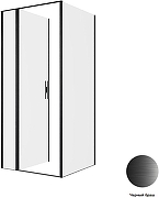 Душевой уголок Allen Brau Priority 90x90 3.31027.BBA+3.31045.BBA цвет профиля Черный браш стекло прозрачное-3
