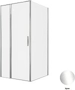 Душевой уголок Allen Brau Priority 100x100 3.31028.00+3.31046.00 цвет профиля Хром стекло прозрачное-4