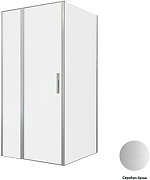 Душевой уголок Allen Brau Priority 100x100 3.31029.BA+3.31047.BA цвет профиля Серебро браш стекло прозрачное