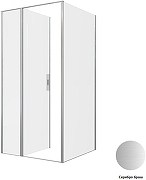 Душевой уголок Allen Brau Priority 100x100 3.31029.BA+3.31047.BA цвет профиля Серебро браш стекло прозрачное-2