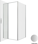 Душевой уголок Allen Brau Priority 100x100 3.31029.BA+3.31047.BA цвет профиля Серебро браш стекло прозрачное-3