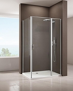 Душевой уголок Allen Brau Priority 120x90 3.31031.00+3.31043.00 цвет профиля Хром стекло прозрачное-1