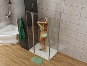 Душевой уголок Allen Brau Priority 120x90 3.31031.00+3.31043.00 цвет профиля Хром стекло прозрачное-7