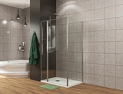 Душевой уголок Allen Brau Priority 120x90 3.31031.00+3.31043.00 цвет профиля Хром стекло прозрачное-8