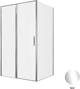 Душевой уголок Allen Brau Priority 120x100 3.31031.00+3.31046.00 цвет профиля Хром стекло прозрачное-4