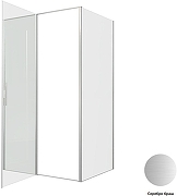 Душевой уголок Allen Brau Priority 120x90 3.31032.BA+3.31044.BA цвет профиля Серебро браш стекло прозрачное-3