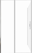 Душевой уголок Allen Brau Priority 120x90 3.31032.BA+3.31044.BA цвет профиля Серебро браш стекло прозрачное-5