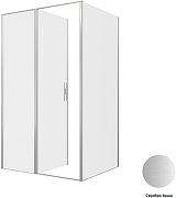 Душевой уголок Allen Brau Priority 120x100 3.31032.BA+3.31047.BA цвет профиля Серебро браш стекло прозрачное-2