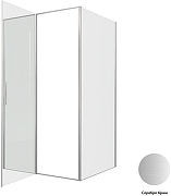 Душевой уголок Allen Brau Priority 120x100 3.31032.BA+3.31047.BA цвет профиля Серебро браш стекло прозрачное-3