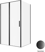 Душевой уголок Allen Brau Priority 120x80 3.31033.BBA+3.31042.BBA цвет профиля Черный браш стекло прозрачное-4