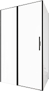 Душевой уголок Allen Brau Priority 120x90 3.31033.BBA+3.31045.BBA цвет профиля Черный браш стекло прозрачное