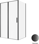 Душевой уголок Allen Brau Priority 120x90 3.31033.BBA+3.31045.BBA цвет профиля Черный браш стекло прозрачное-4