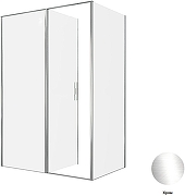 Душевой уголок Allen Brau Priority 140x90 3.31034.00+3.31043.00 цвет профиля Хром стекло прозрачное-2